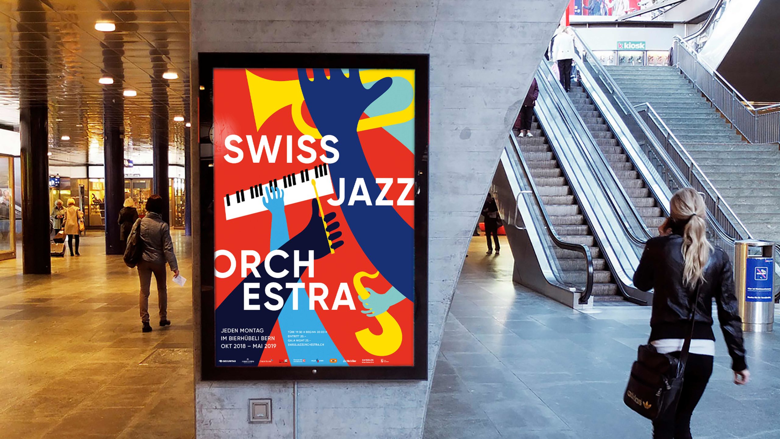 SwissJazzOrchestra_Plakat_Bahnhof